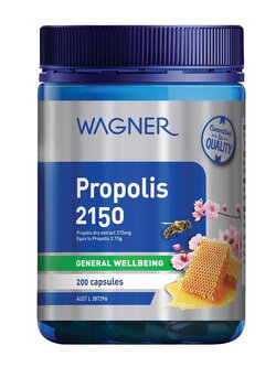 พร้อมส่งฟรี Wagner Propolis 2150mg 200 Capsules พรอพโพลิส สารสกัดจากรังผึ้ง