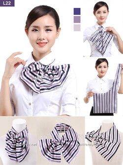 ผ้าพันคอสำเร็จรูป ผ้ายูนิฟอร์ม uniform ผ้าไหมซาติน : L22