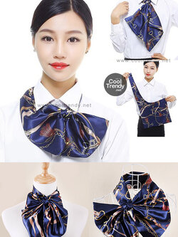 L210 ผ้าพันคอสำเร็จรูป ผ้ายูนิฟอร์ม uniform ผ้าไหมซาติน