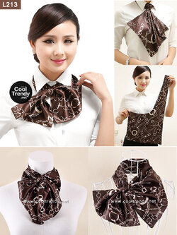 ผ้าพันคอสำเร็จรูป ผ้ายูนิฟอร์ม uniform รหัส L213