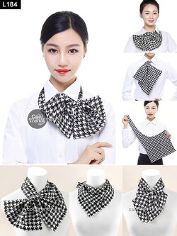 ผ้าพันคอสำเร็จรูป ผ้ายูนิฟอร์ม uniform ผ้าไหมซาติน : L184