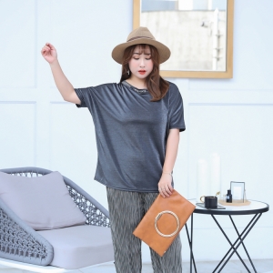 ★พร้อมส่ง★ เสื้อยืดสีดำไซส์ใหญ่ (3XL อก 60)