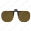 Polarized Clip On สีน้ำตาล ทรง Mac