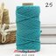 เชือกคอตตอล สี 25 สีเลคกรีน