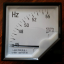 มิเตอร์วัดความถี่ ( frequency cycle HZ Panel Meter ) 45 - 55 Hz 220-380VAC
